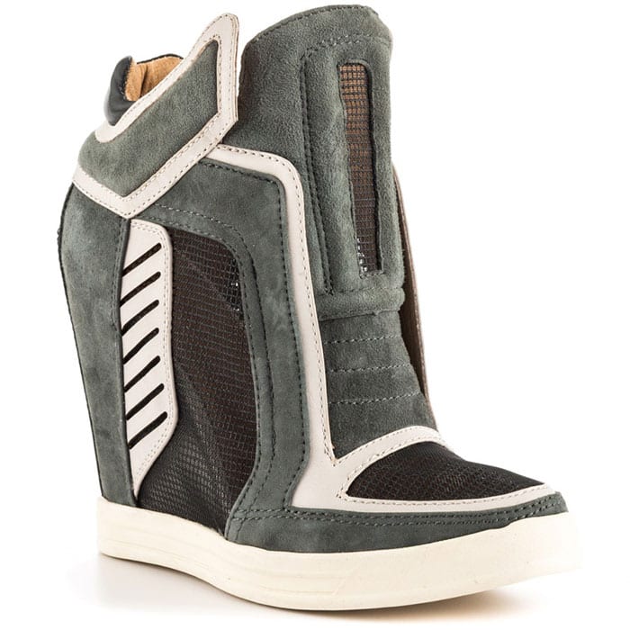 L.A.M.B. "Freeda" Wedge Sneakers in Gray