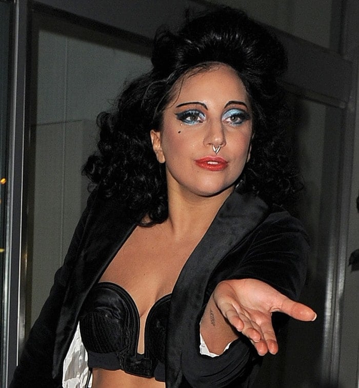 Lady Gaga's dramatic septum nose piercing