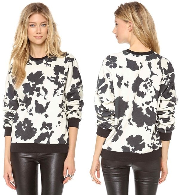 MSGM Cow Print Sweatshirt