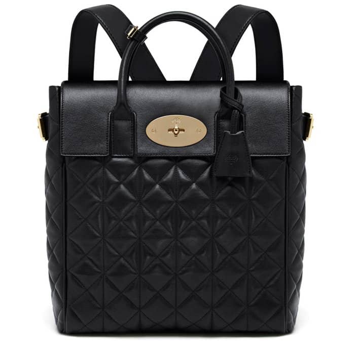 Mulberry Cara Delevingne Bag Black Quilted Lamb Nappa
