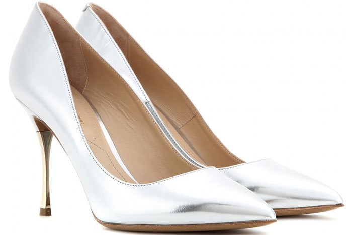 Nicholas Kirkwood Metallic Leather Pumps