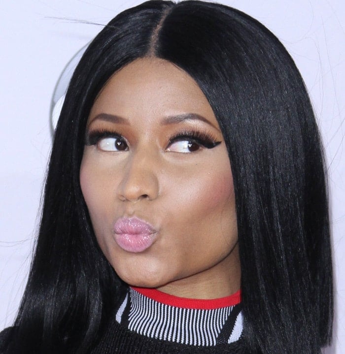 Nicki Minaj at the 2014 American Music Awards held at the Nokia Theatre L.A. Live in Los Angeles on November 23, 2014