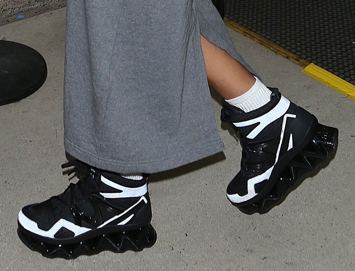 Rihanna wearing Marc by Marc Jacobs sneakers