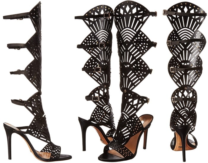 Schutz Brasiliana Convertible Laser-Cut Sandals