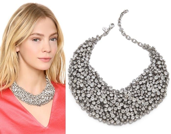 Shay Accessories Crystal Bib Necklace