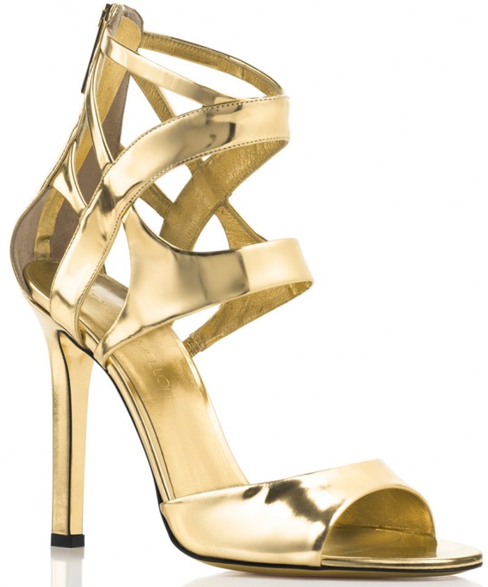 Tamara Mellon Fatale Specchio 105 mm in Gold