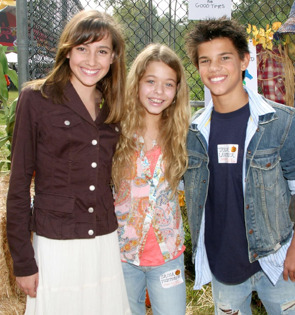 Taylor Dooley, Sasha Pieterse, and Taylor Lautner at the 13th Annual Ronald McDonald Good Times Halloween Carnival