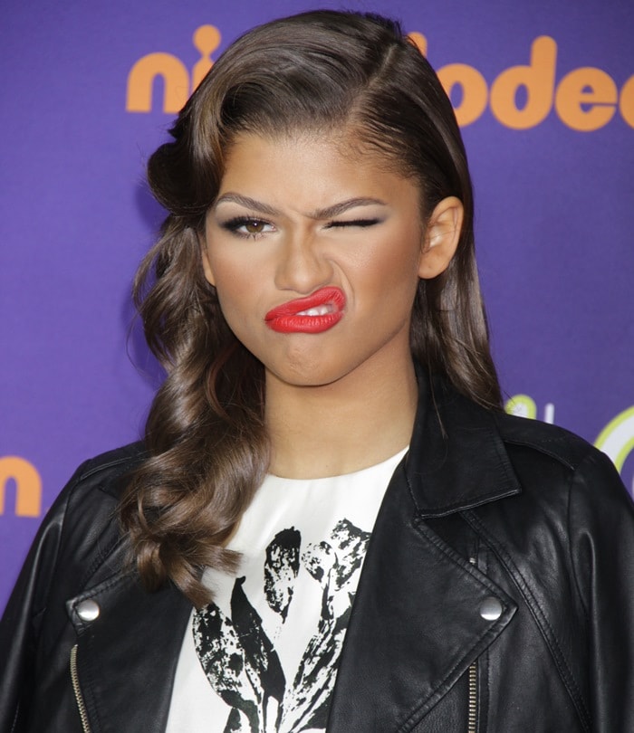 Zendaya at the 2014 Nickelodeon HALO Awards in New York City on November 15, 2014