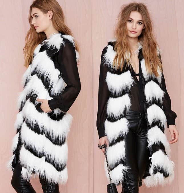 Glamorous Opposition Faux Fur Vest