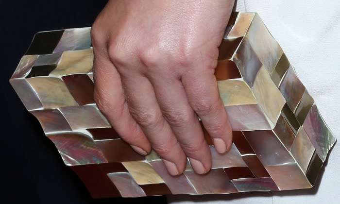 Kate's mother-of-pearl clutch