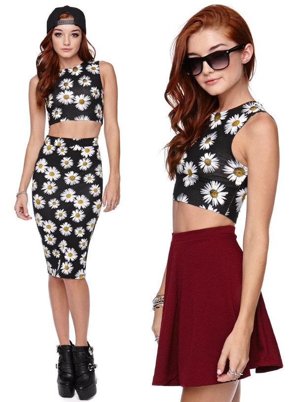 Daisy Cropped Tank and Daisy Midi Skirt