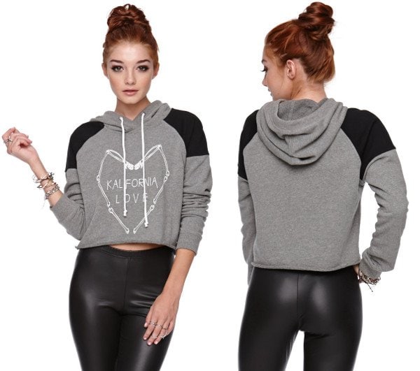 Cropped Pullover Hoodie