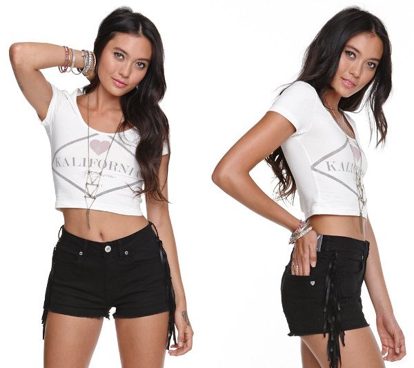 Short Sleeve Cropped Tee