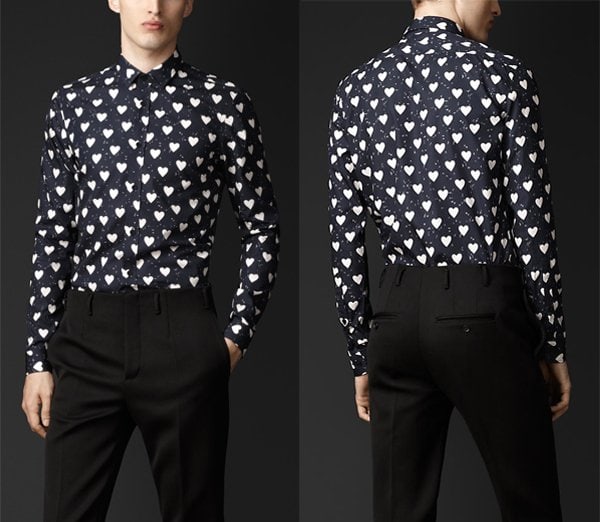 burberry heart shirt mens