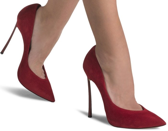 Casadei Blade in Red Suede