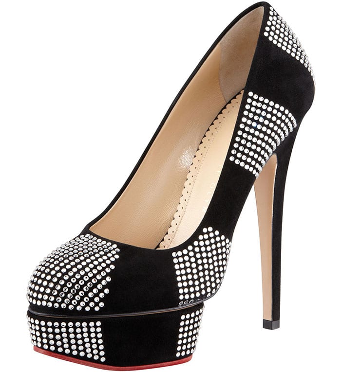 Charlotte Olympia Paparazzi Strass Platform Pumps