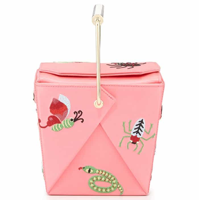 Charlotte Olympia "Take Me Away" Box Clutch in Pink