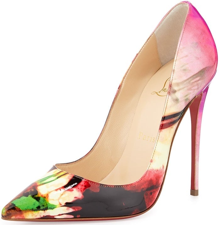 Christian Louboutin So Kate Tie-Dye Patent Red Sole Pump