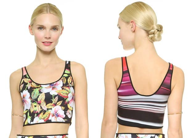 Clover Canyon Botanical Wave Reversible Crop Top