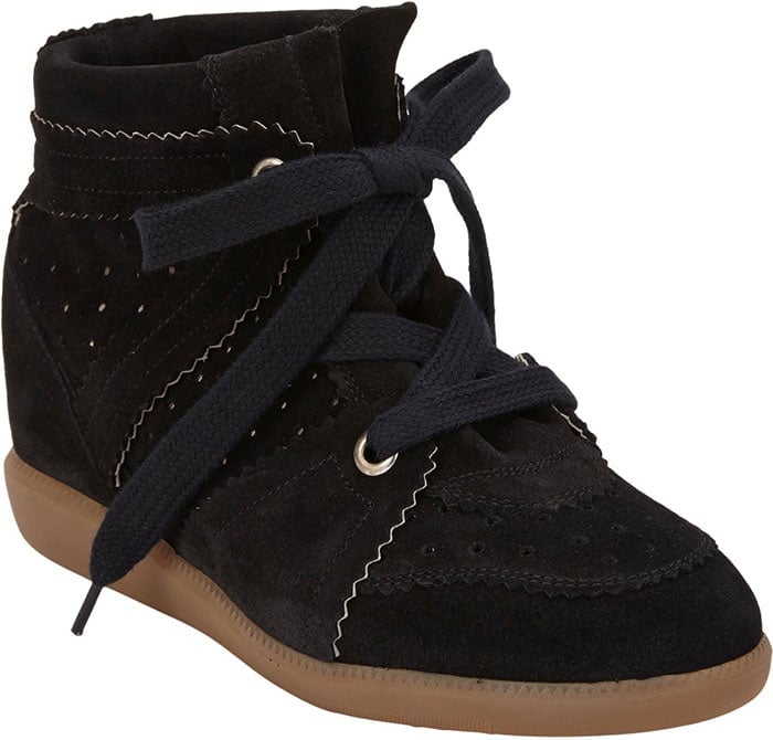 Isabel Marant "Bobby" Hidden-Wedge Sneakers