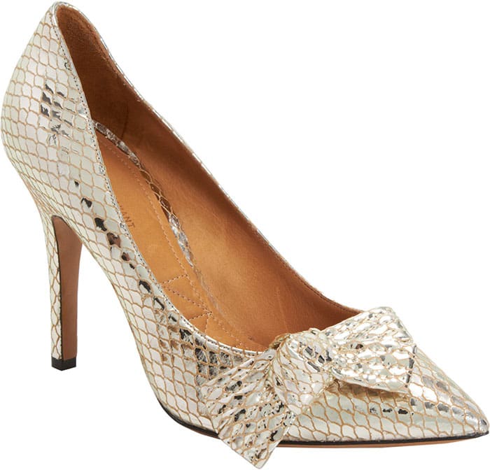 Isabel Marant Python-Stamped Poppy Pumps