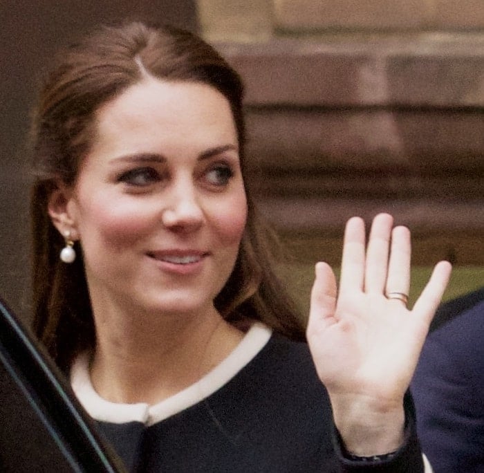 Catherine, Duchess of Cambridge (aka Kate Middleton), at the Harlem Child Development Center in New York City on December 8, 2014