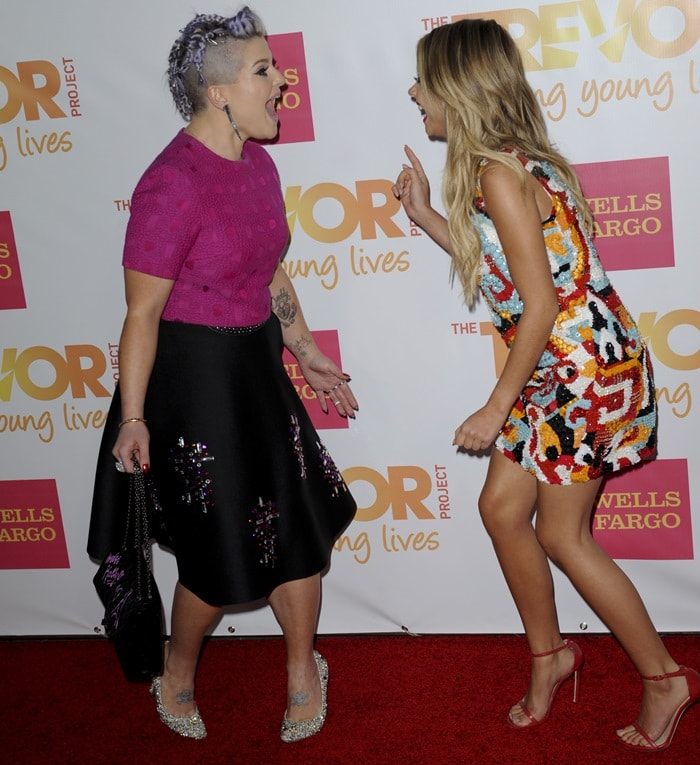 Kelly Osbourne and Sarah Hyland at the 2014 TrevorLIVE LA held at Hollywood Palladium in Los Angeles on December 7, 2014