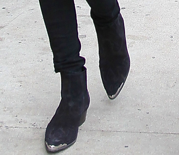 Kendall Jenner's Western-style boots