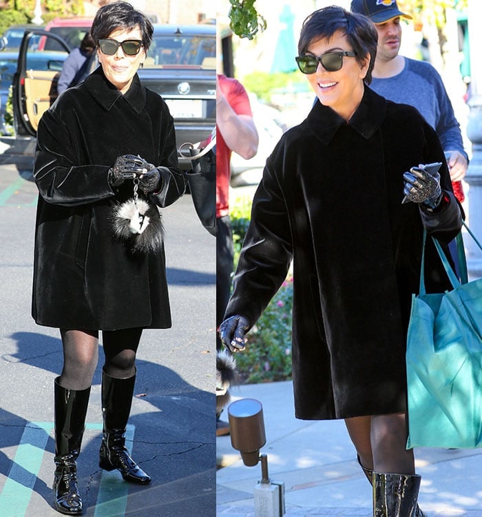 Kris Jenner shopping at Williams-Sonoma in Calabasas, California, on December 27, 2014