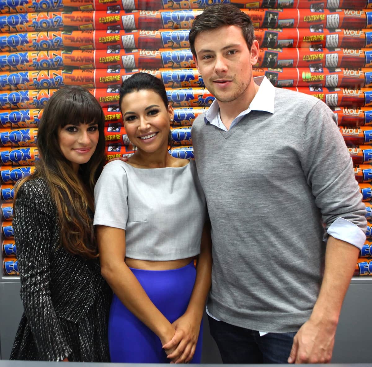 Lea Michele, Naya Rivera, Cory Monteith attend San Diego Comic-Con 2012