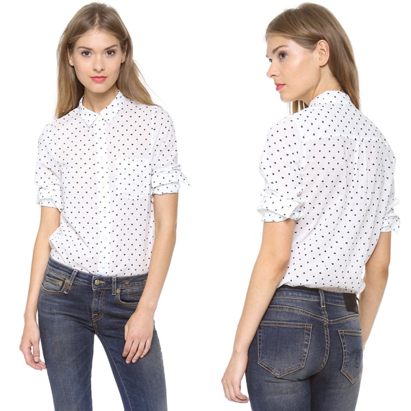 Madewell Heart Dot Eden Boy Shirt