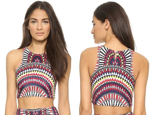 Mara Hoffman Racer Crop Top