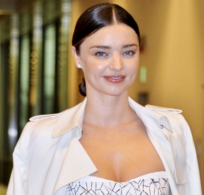 Miranda Kerr arrived after a 17-hour-long journey from Miami