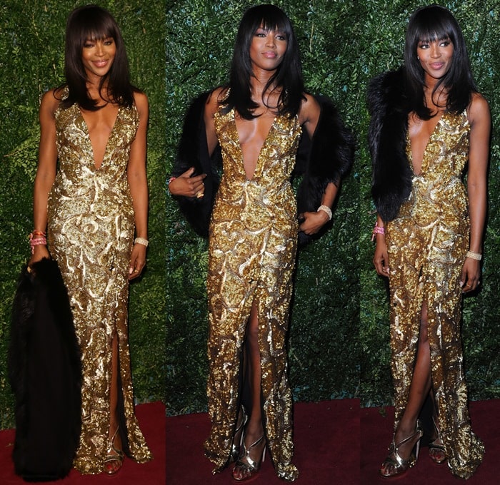 Naomi Campbell knows how to use double-sided tape