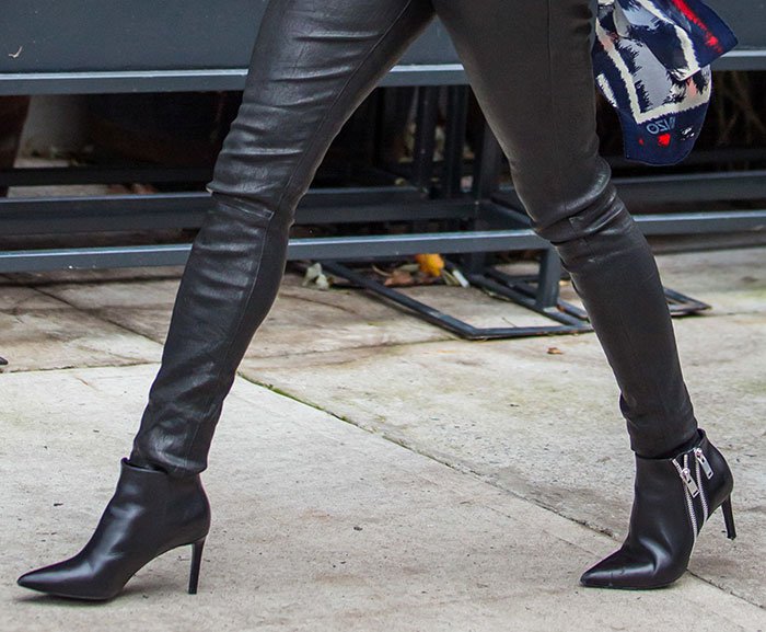 How to Wear Leather Pants with Ankle Boots Like Reese Witherspoon