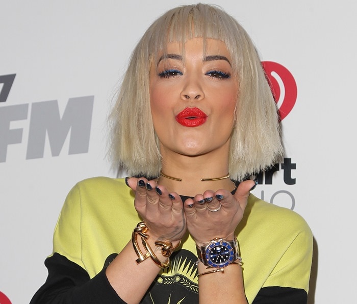 Rita Ora at the KIIS FM Jingle Ball 2014 held at the Staples Center in Los Angeles on December 5, 2014