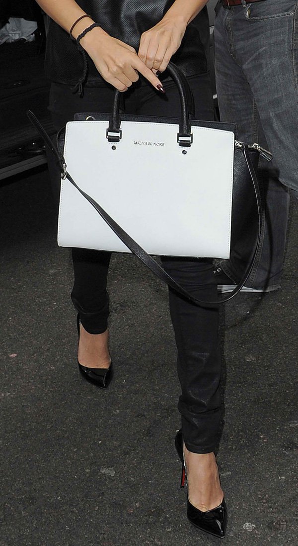 Selena Gomez's two-toned Selma satchel by Michael Kors