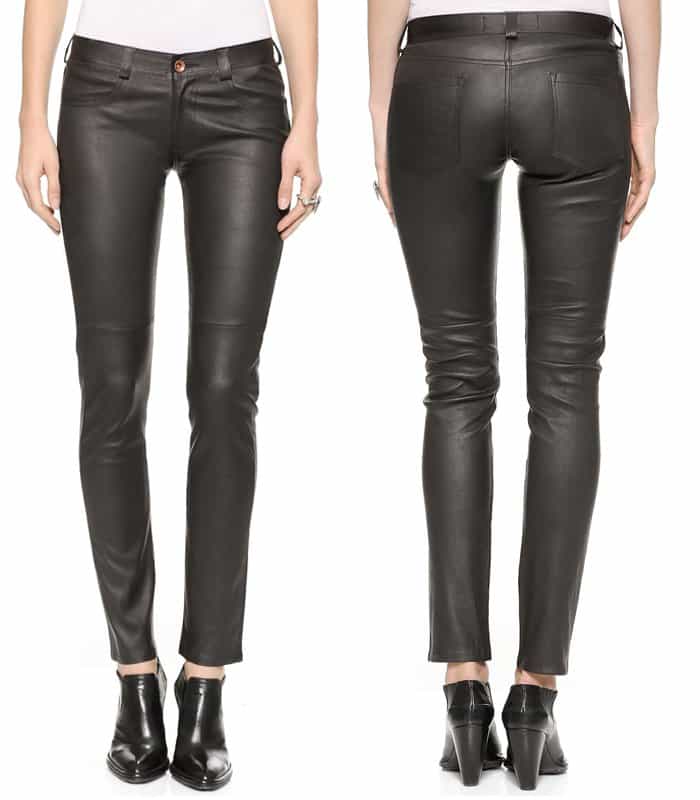 The West is Dead Skinny Stretch Leather Pants