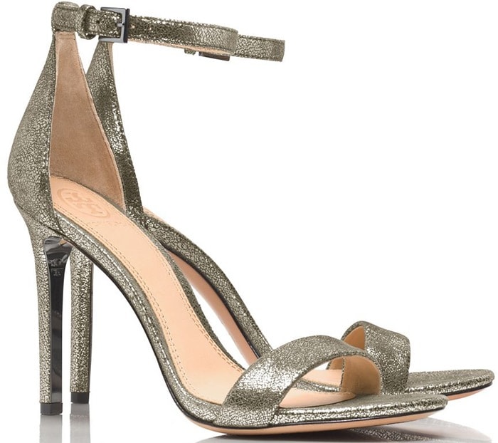 Tory Burch Silver Keri Metallic Sandal