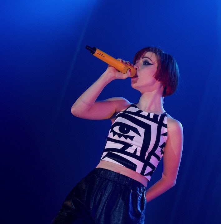 Hayley Williams and the rest of rock band Paramore performing in concert at the Heineken Music Hall