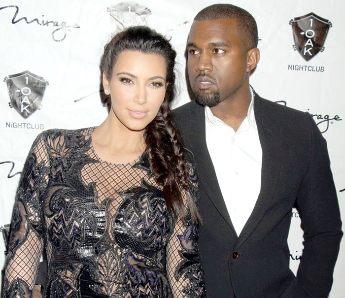 Kim Kardashian's first maternity look was a revealing Julien Macdonald dress