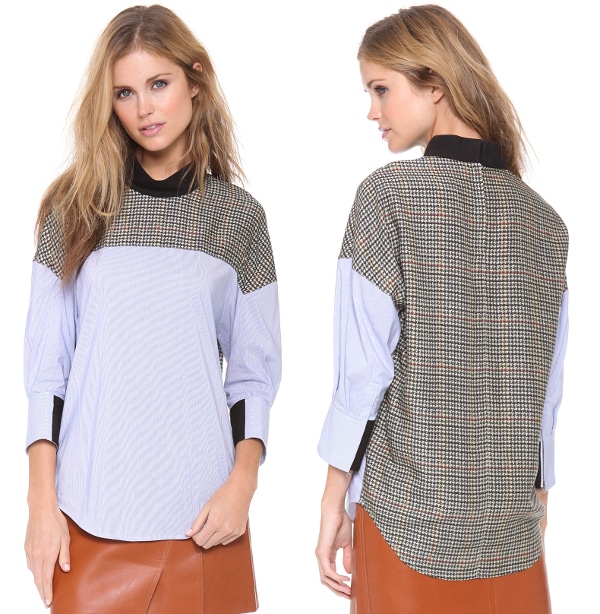 Patchwork Front to Back Shirt