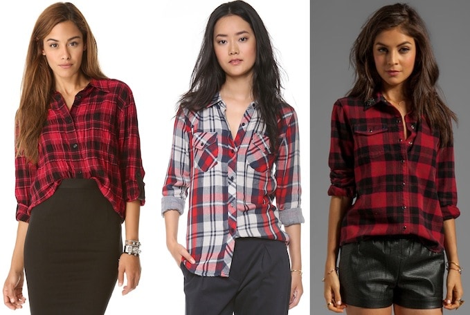 Red plaid shirts