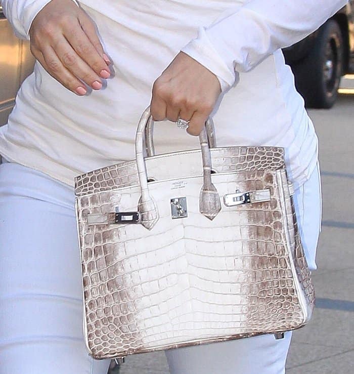 Kim Kardashian's mini croc-embossed Birkin