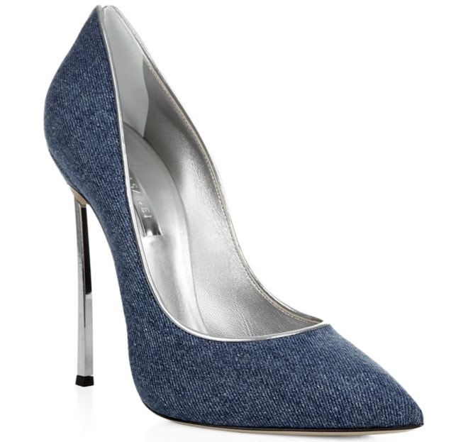 Casadei Blue Blade Denim Pump