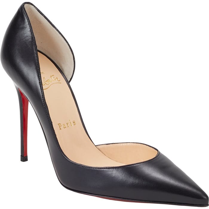 Christian Louboutin Black Iriza Half Dorsay Pumps