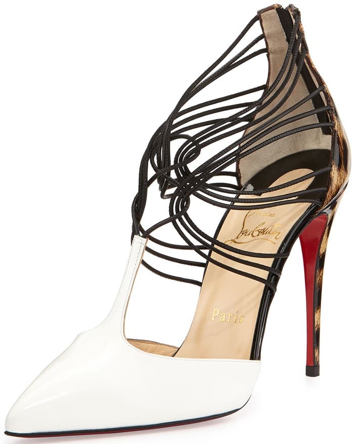 Christian Louboutin Confusa T-Strap Leather Red Sole Pump