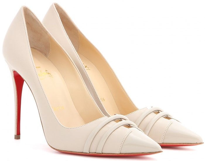 Christian Louboutin "Front Double" Leather Pumps