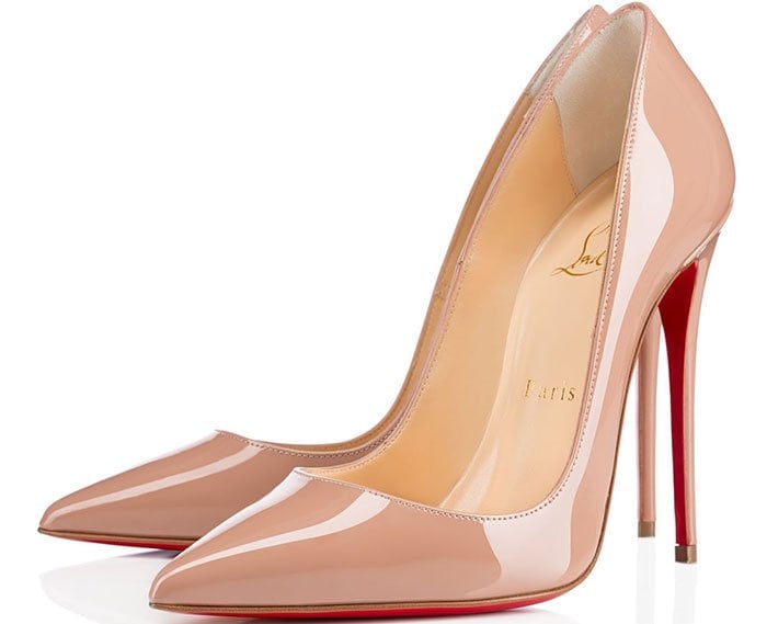 Christian Louboutin So Kate Nude Pumps