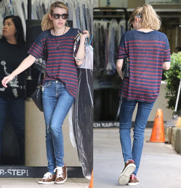 Emma Roberts rocks skinny stretch "La Paz" jeans from rag & bone
